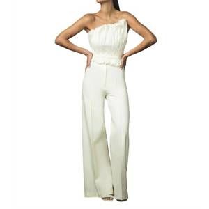 NEW ANDRES OTALORA auroras asymmetrical corset blouse in off white